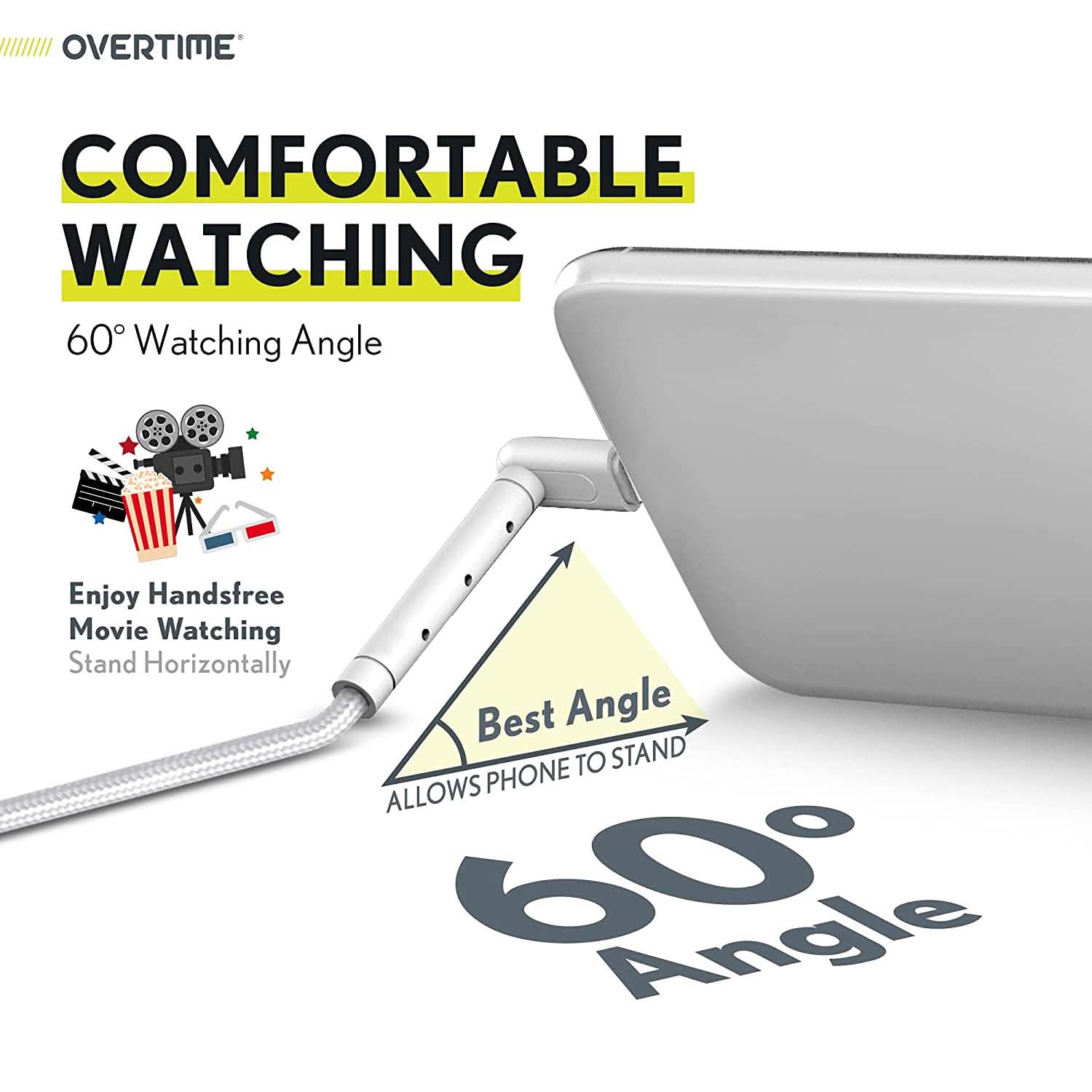 2-in-11 Charging Cable with Built in Stand DailySale