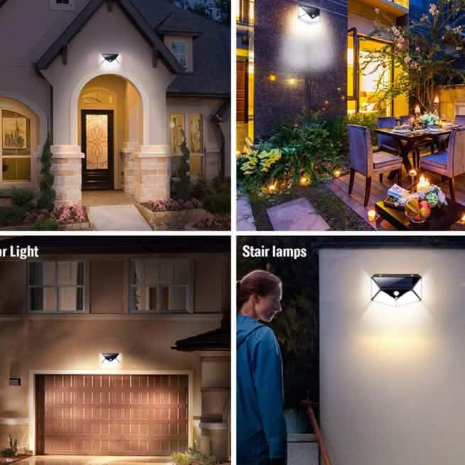 2-Pack: 100-LED Solar Powered Motion Sensor Lights With 270° Wide Angle DailySale