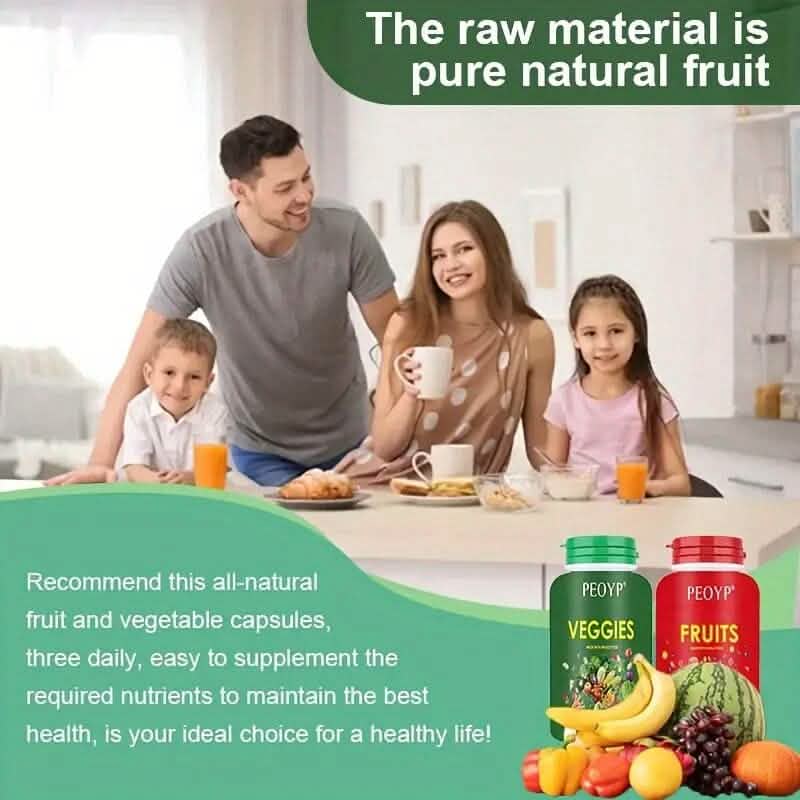 2-Pack: 100% Natural Fruits and Vegetables Supplement DailySale