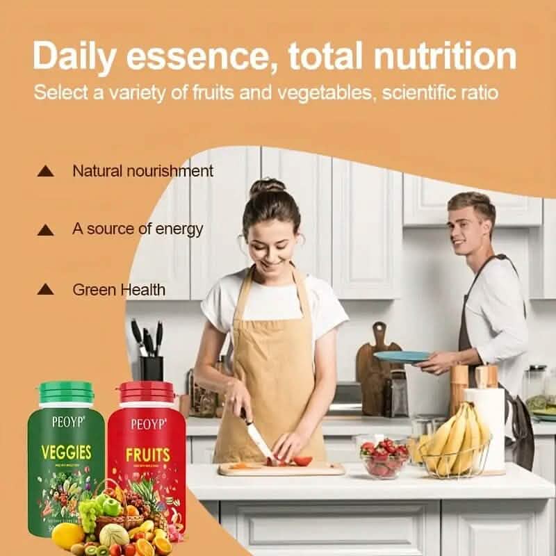 2-Pack: 100% Natural Fruits and Vegetables Supplement DailySale