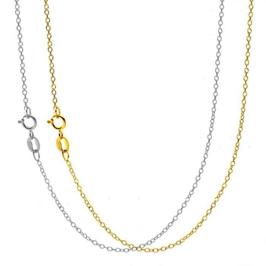 2-Pack: 18 Karat Gold Cable Chain DailySale