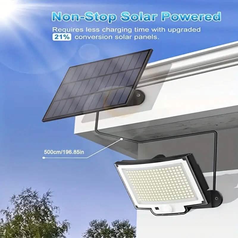 2-Pack: 228 LED Outdoor Split Solar Wall Lights DailySale
