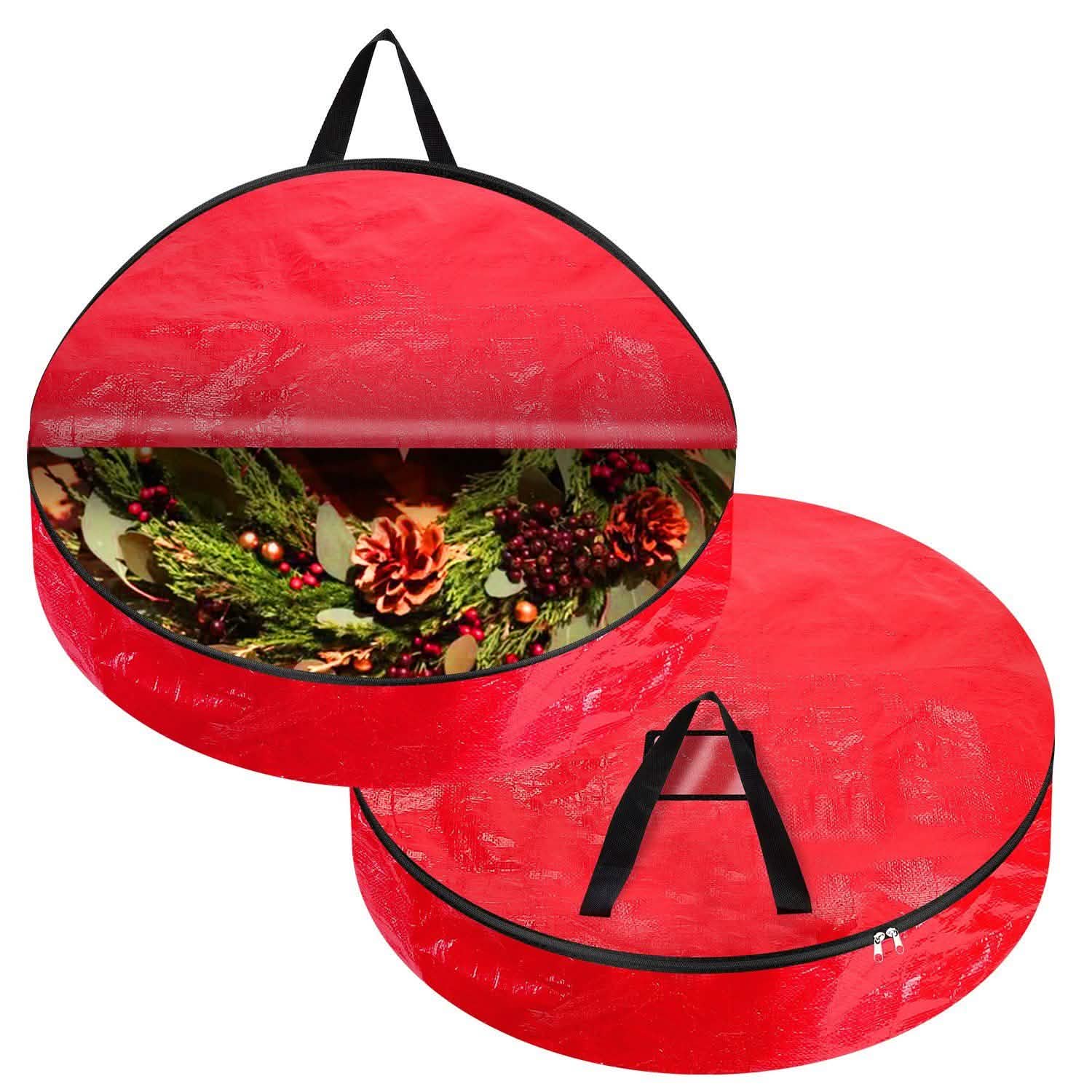 2-Pack: 30" Christmas Wreath Storage Bag 88L DailySale