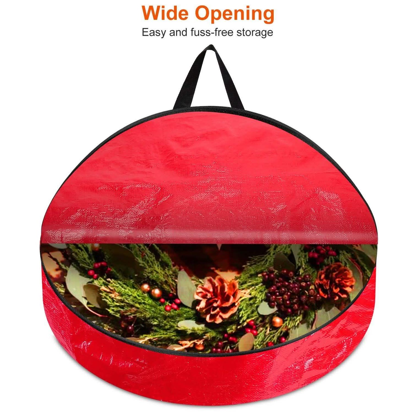 2-Pack: 30" Christmas Wreath Storage Bag 88L DailySale