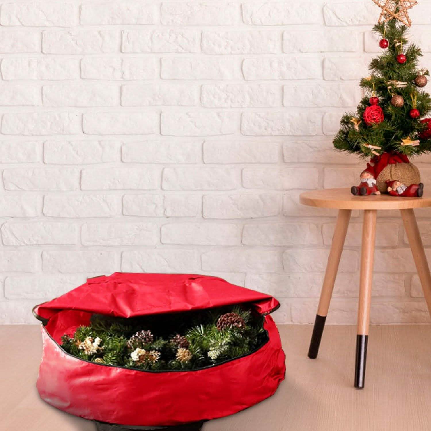 2-Pack: 30" Christmas Wreath Storage Bag 88L DailySale
