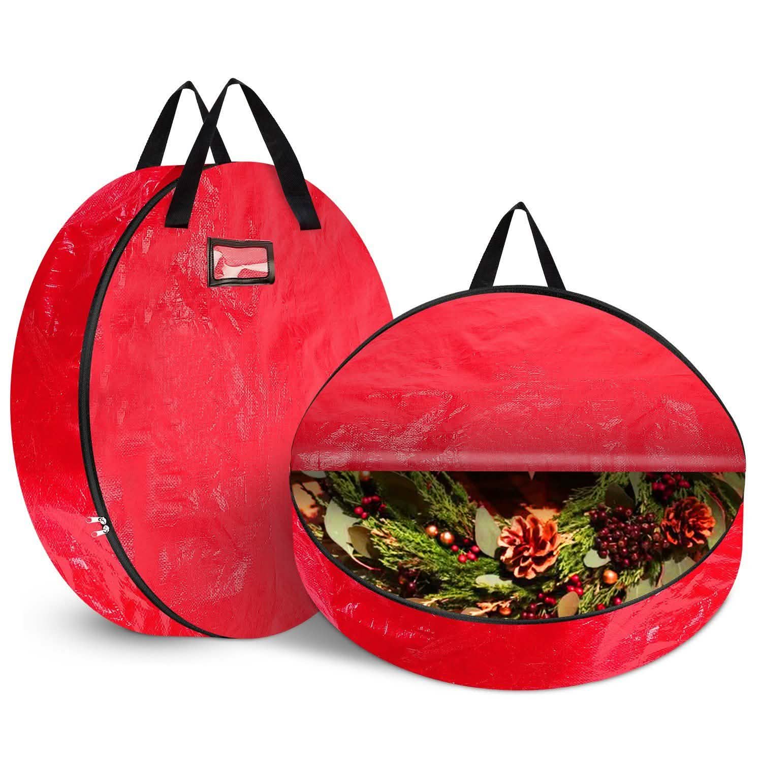 2-Pack: 30" Christmas Wreath Storage Bag 88L DailySale
