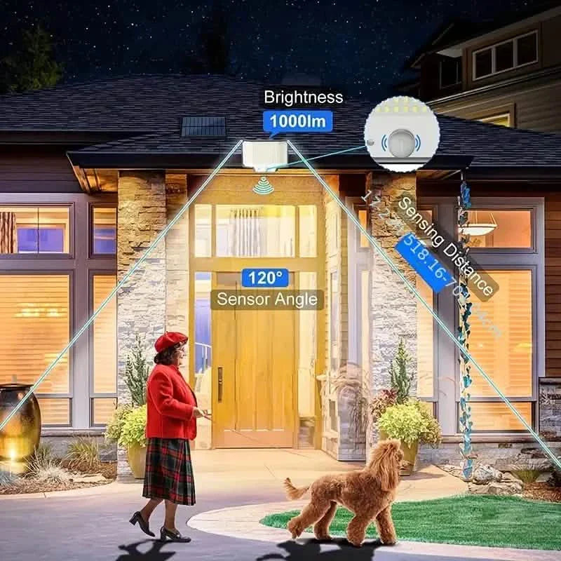2-Pack: 200-LED/3Modes Upgraded Split Solar Motion Sensor Light Outdoor with Remote DailySale