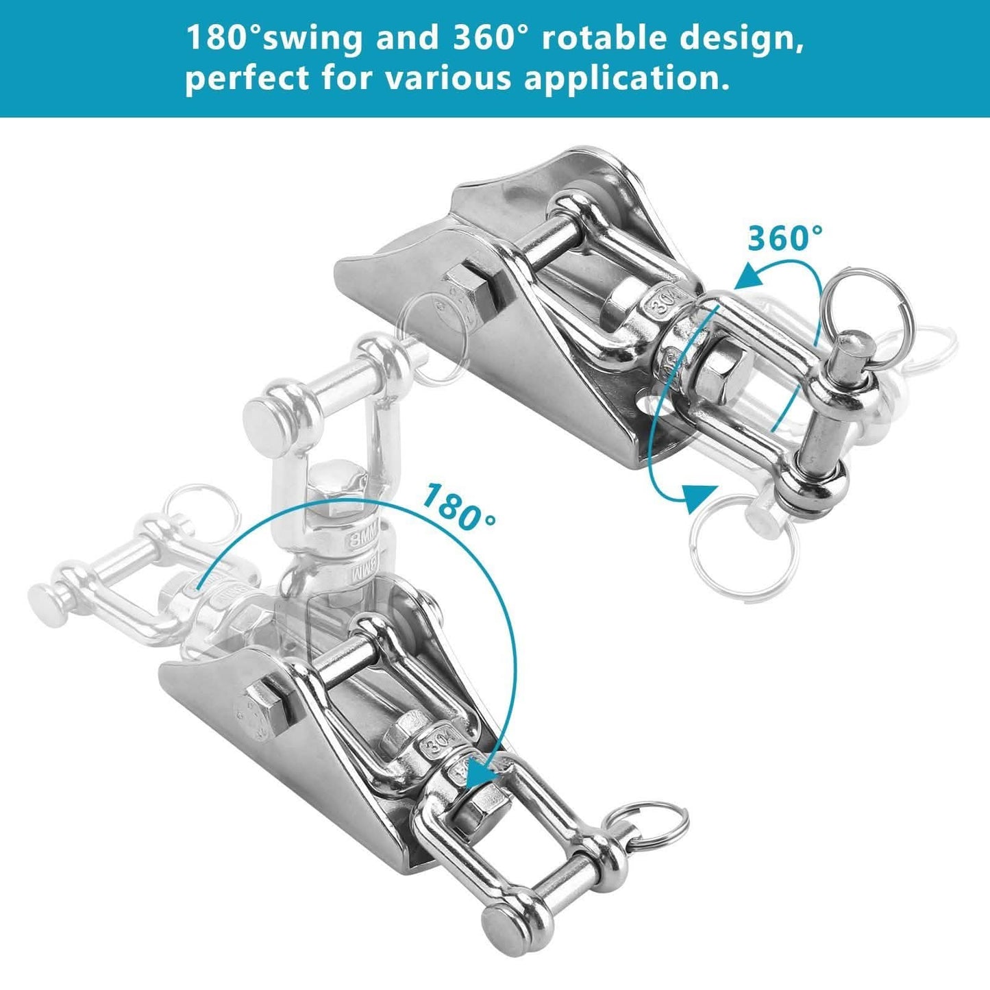 2-Pack: 360° Rotation Swing Hanger Brackets Set DailySale