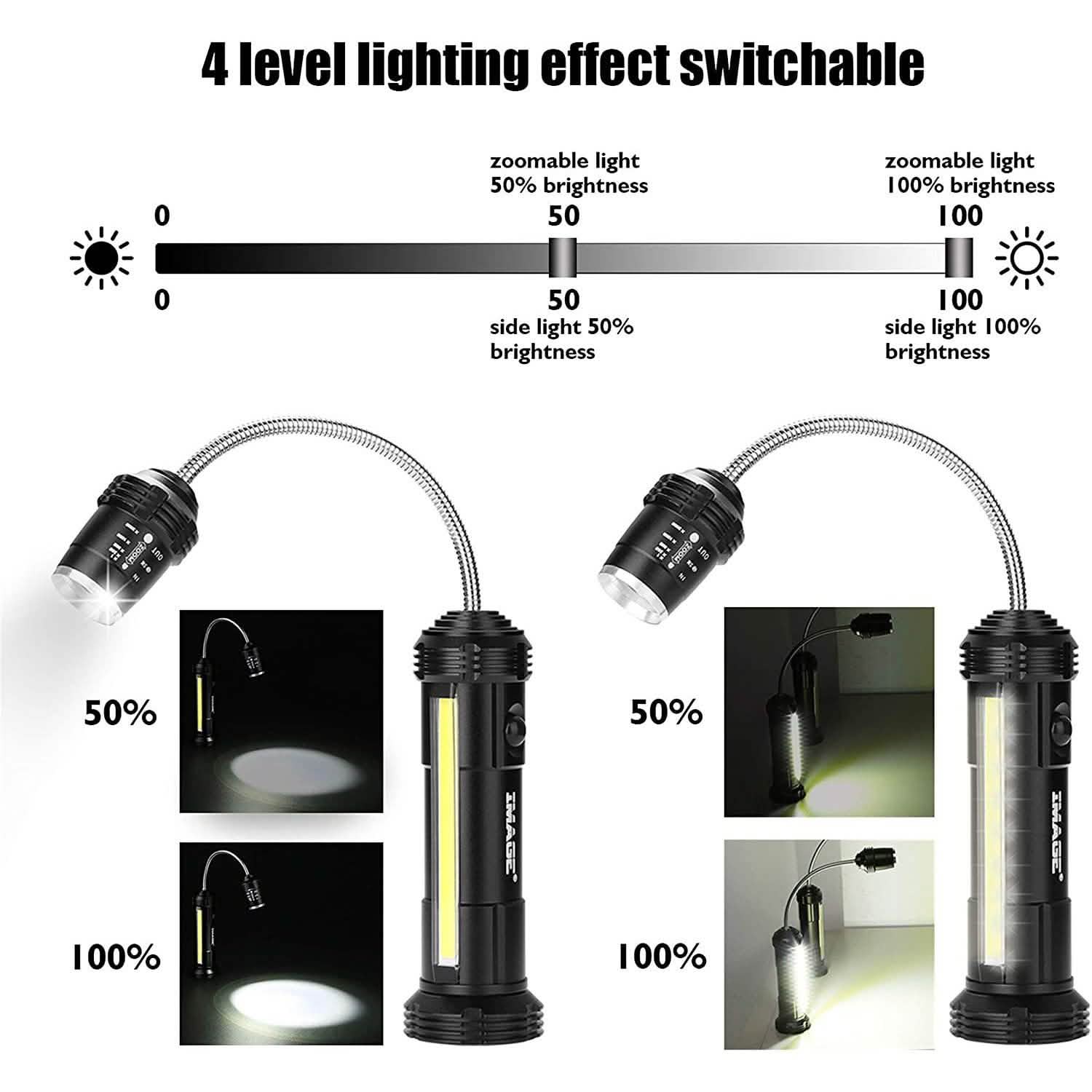 2-Pack: 360º Gooseneck LED Magnetic Base Lamp DailySale