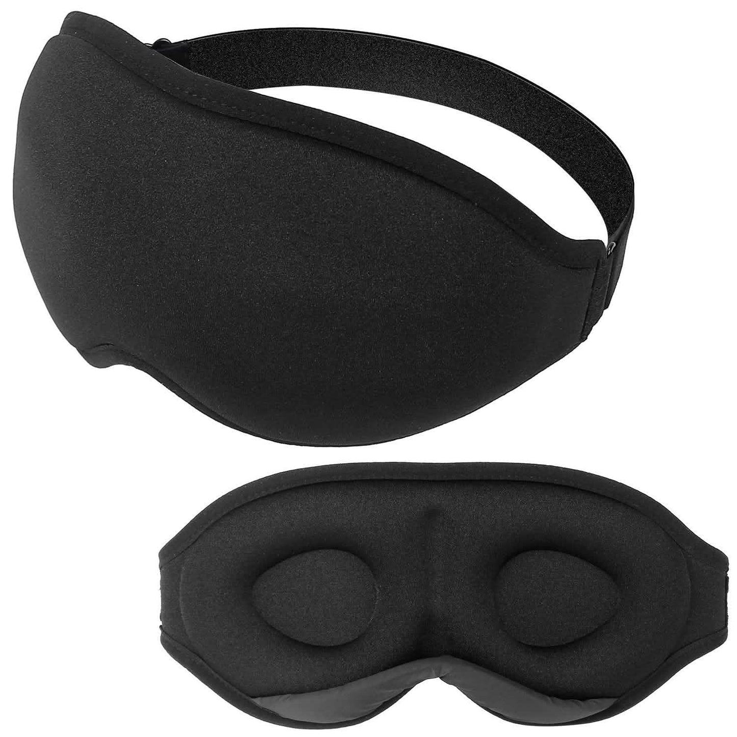 2-Pack: 3D Contoured Cup Light Blockout Sleeping Mask DailySale