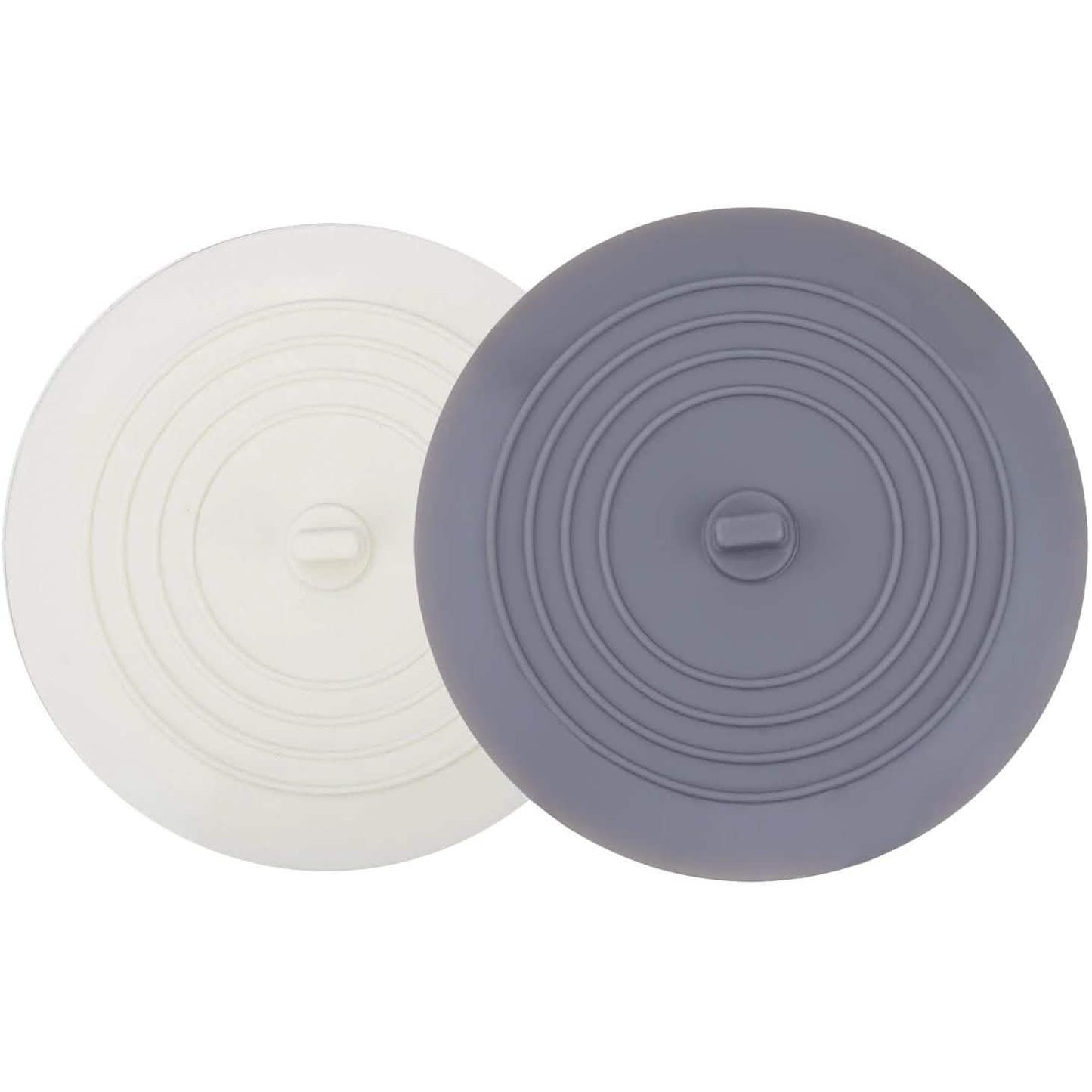 2-Pack: 6" Large Silicone Drain Plug Hair Stopper Flat Suction Cover DailySale