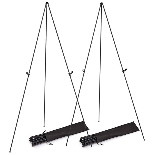 2-Pack: 61" Collapsible A Frame Tripod Easel Iron Alloy Drawing Stand DailySale