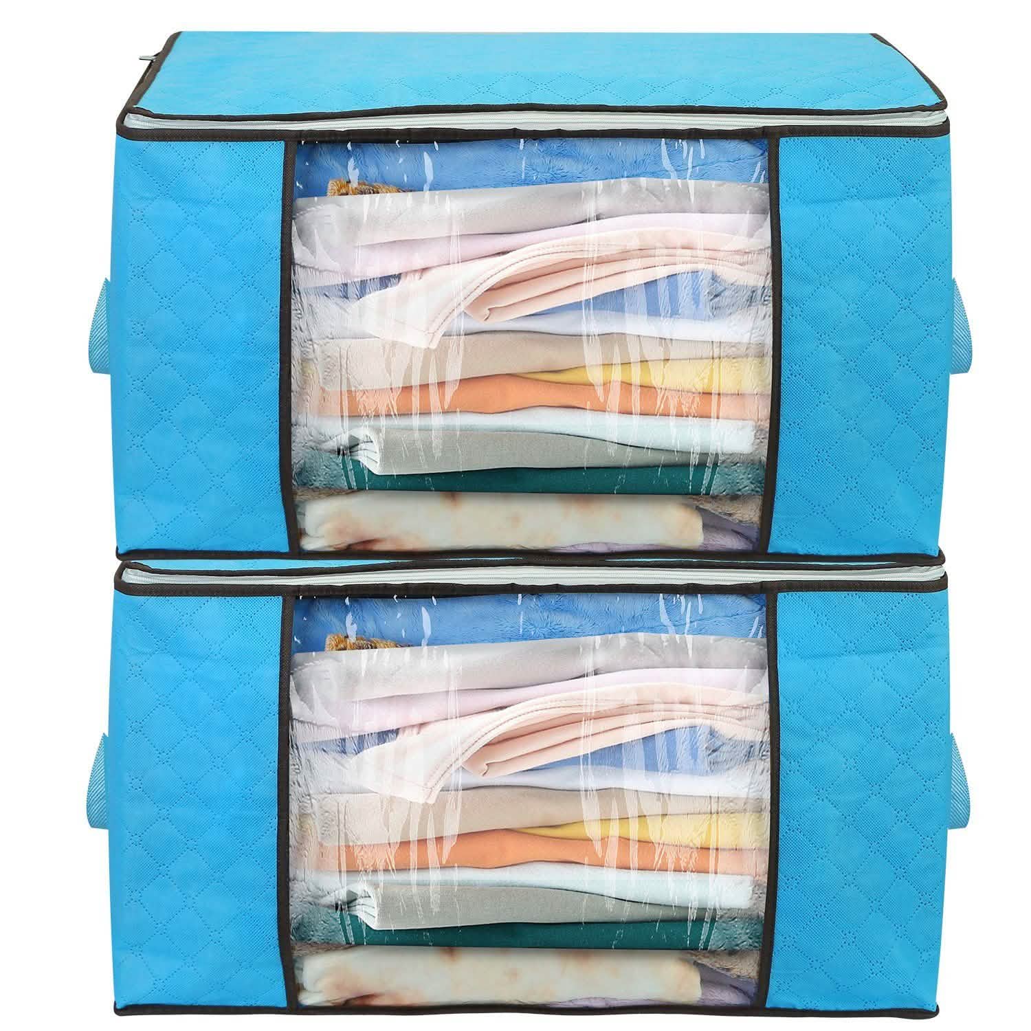 2-Pack: 90L Large Capacity Foldable Closet Organizer DailySale