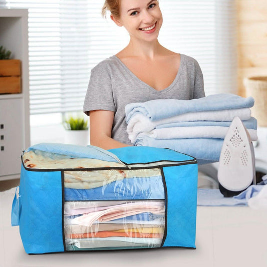 2-Pack: 90L Large Capacity Foldable Closet Organizer DailySale