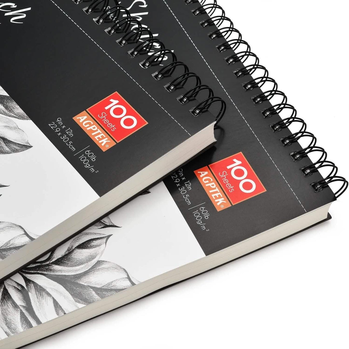 2-Pack: 9X12" 100 Sheets Spiral Sketch Pad DailySale