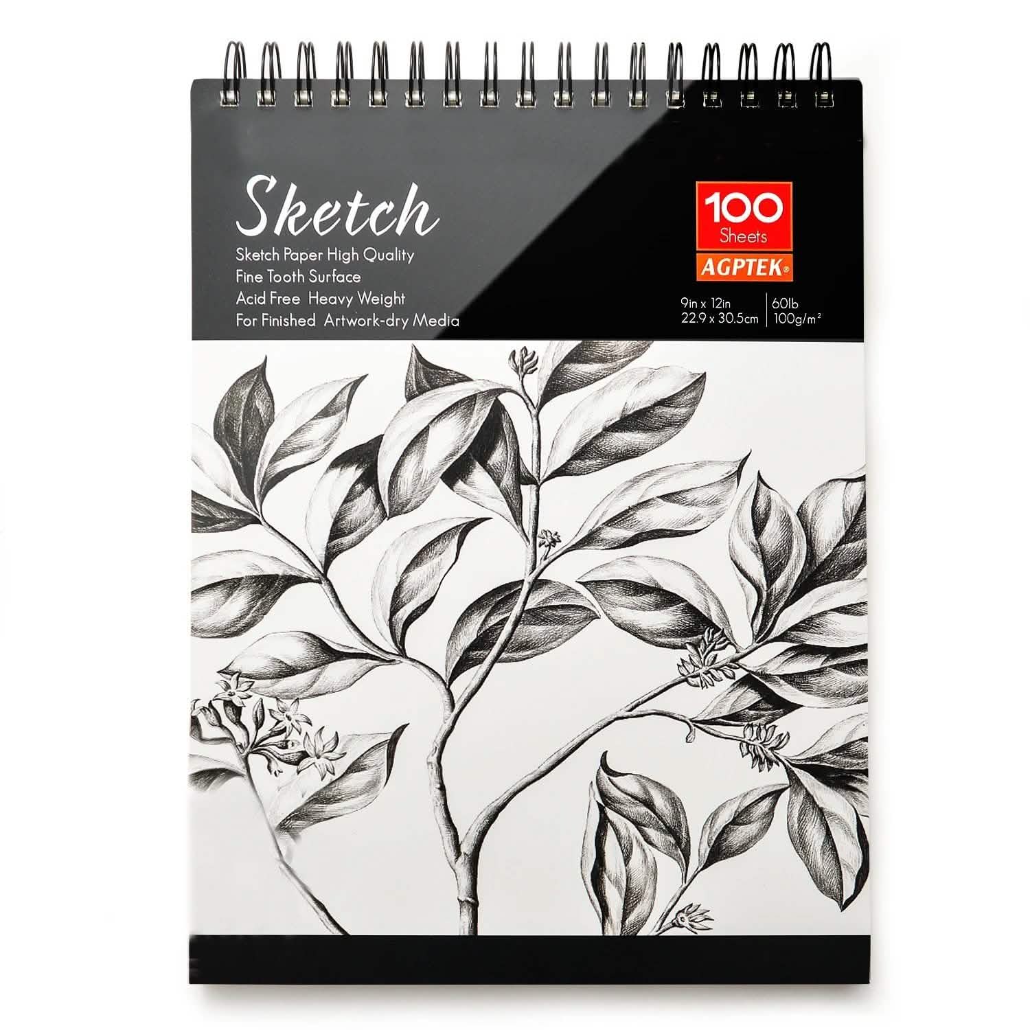 2-Pack: 9X12" 100 Sheets Spiral Sketch Pad DailySale