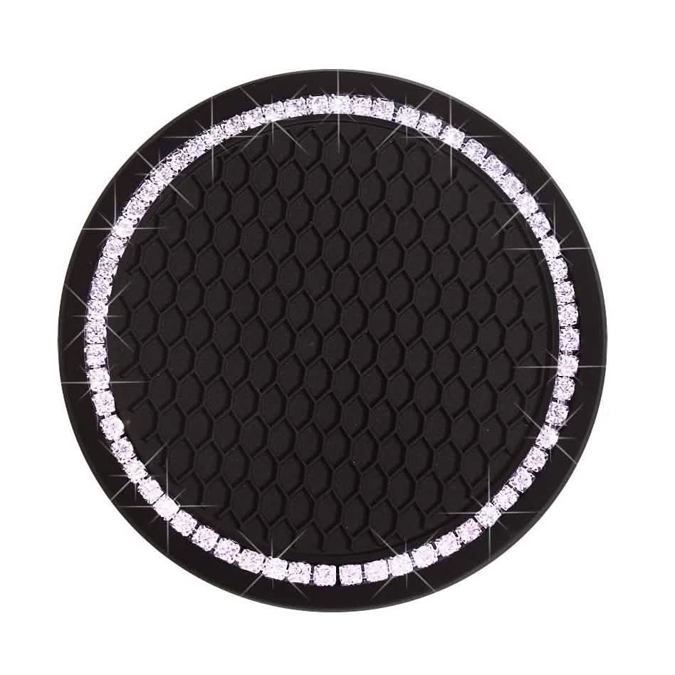 2-Pack: Anti-Slip Crystal Rhinestone Car Coaster DailySale