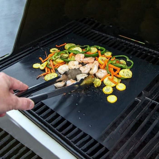 2-Pack: BBQ Reusable Non-Stick Heat-Resistant Grilling Mats DailySale