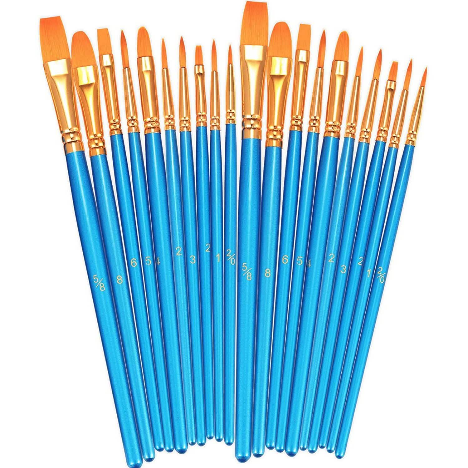 2-Pack: BOSOBO 10 Sizes Paint Brushes Set DailySale