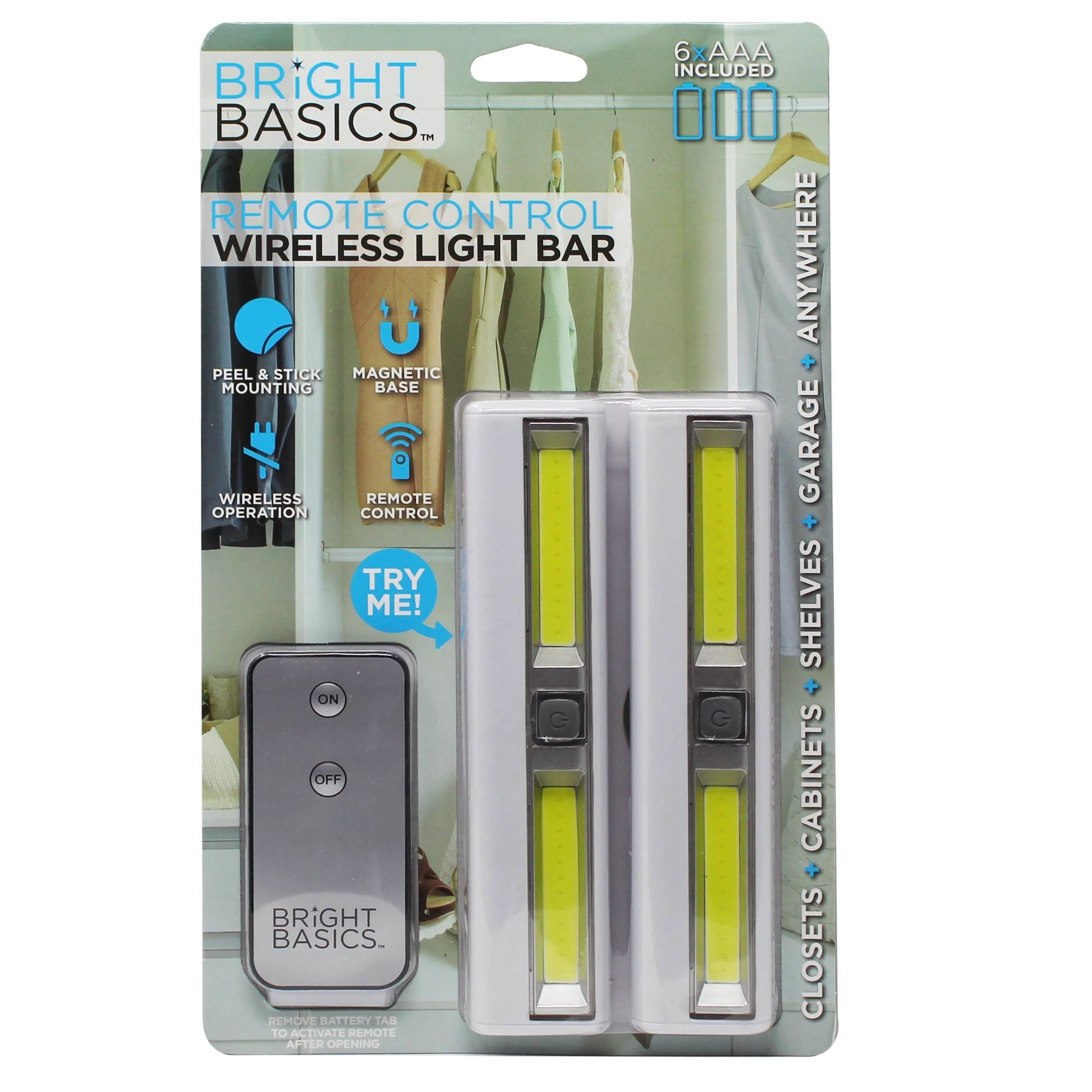 2-Pack: Bright Basics Ultra Bright Wireless Light Bars DailySale