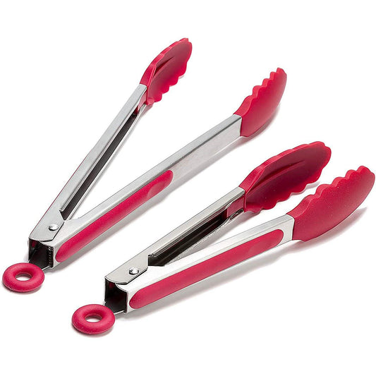2-Pack: Chef's Star Premium Silicone Kitchen Tongs DailySale