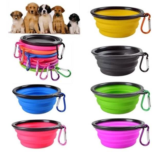 2-Pack: Collapsible Food Water Travel Bowl DailySale