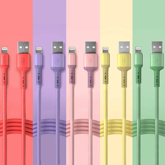 2-Pack: Colorful Charging Cables - Lightning or USB-C DailySale