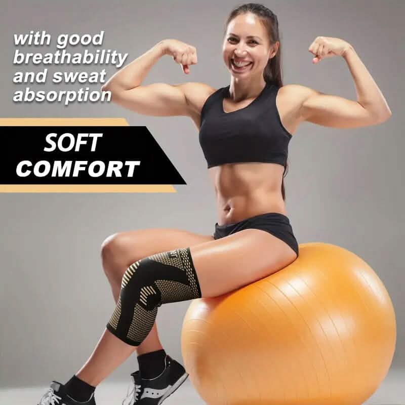 2-Pack: Copper Compression Knee Brace DailySale