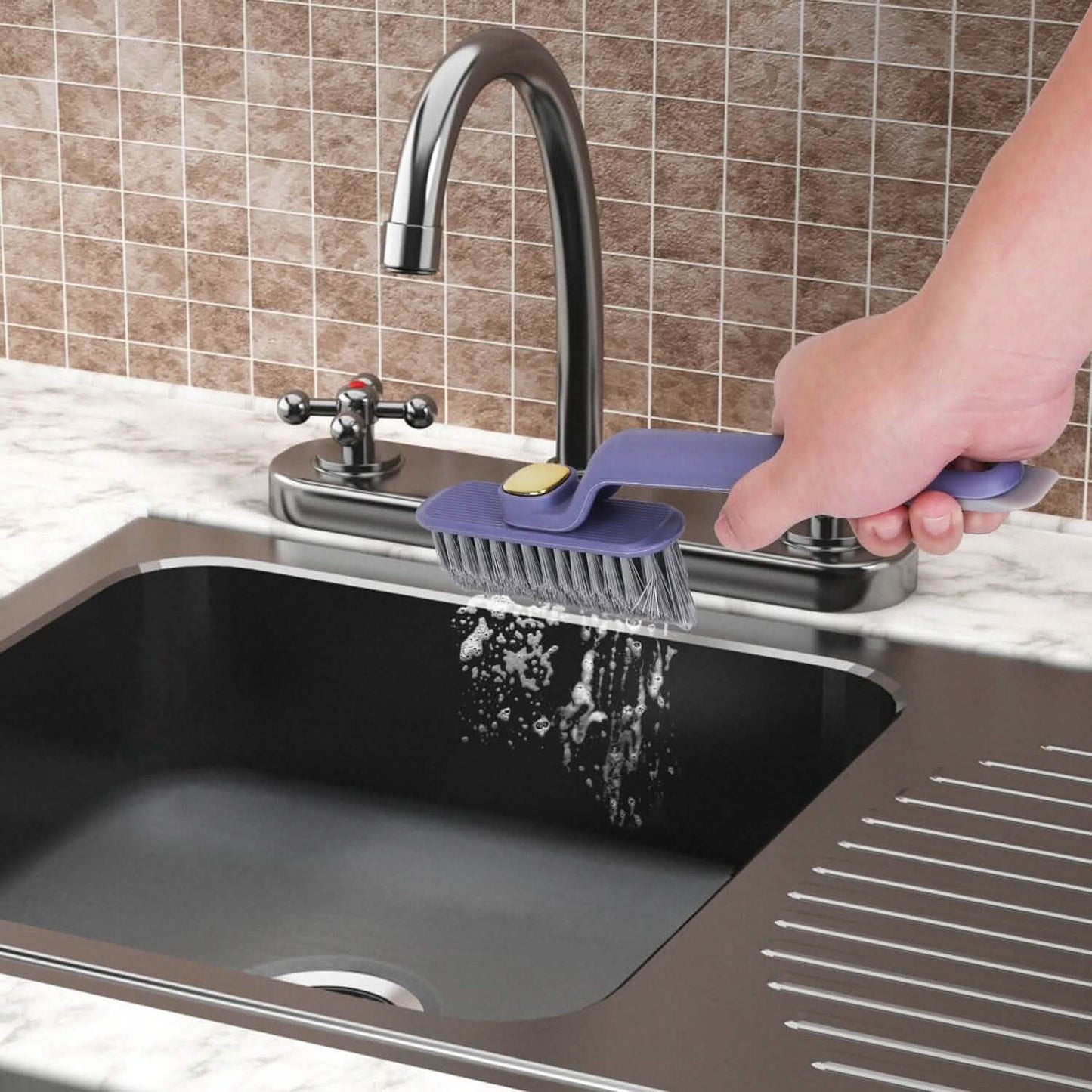 2-Pack: Crevice Cleaning Brush Stiff Bristle Brush Gap Cleaner DailySale