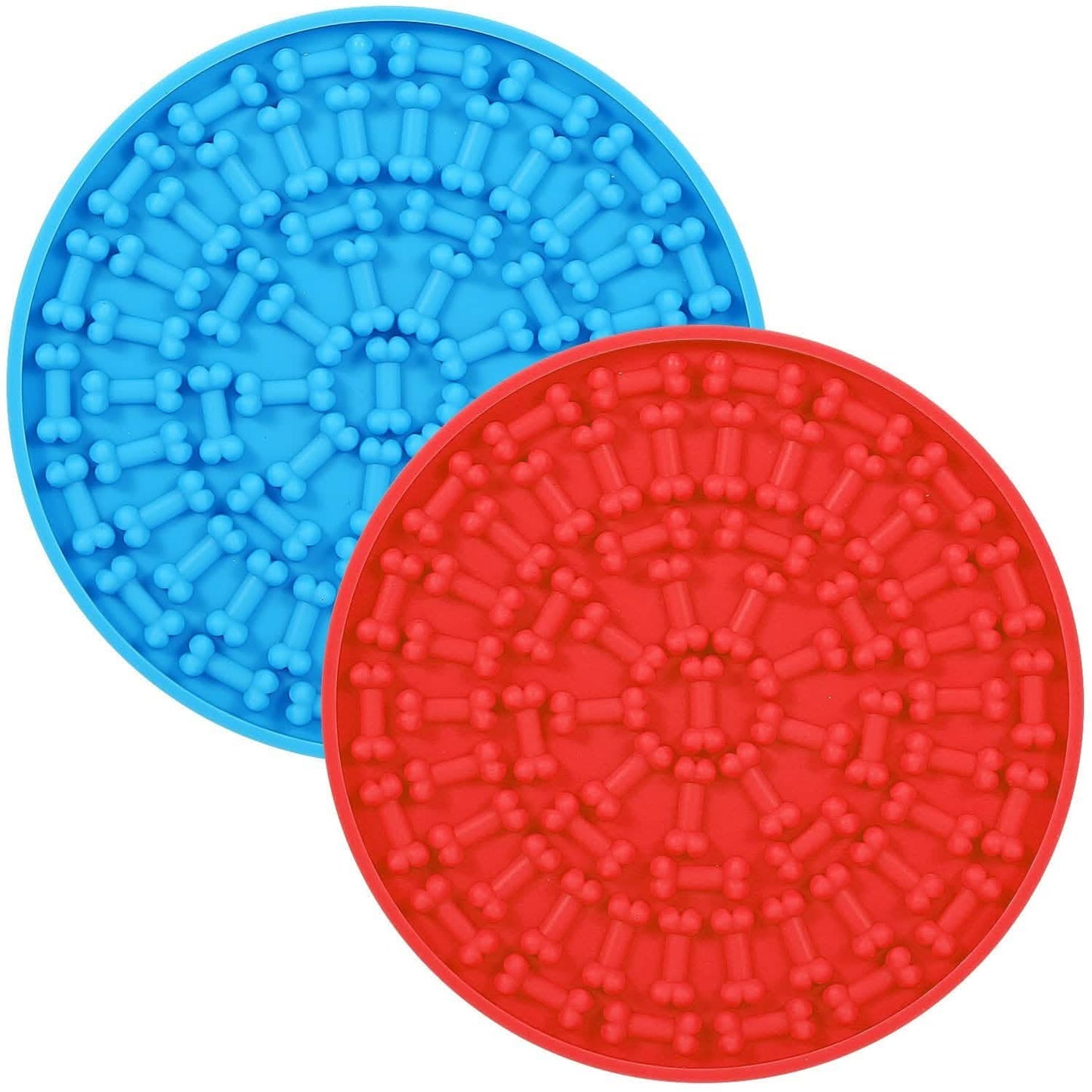 2-Pack: Dog Lick Pad Pet Shower Grooming Slow Feeder Distraction Mat DailySale