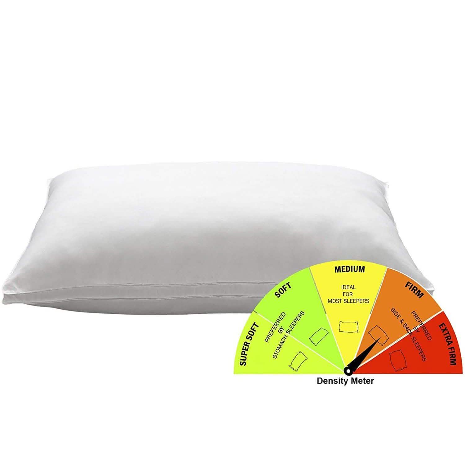 2-Pack: DownSupply Firm Gusseted Gel Fiber Pillows DailySale
