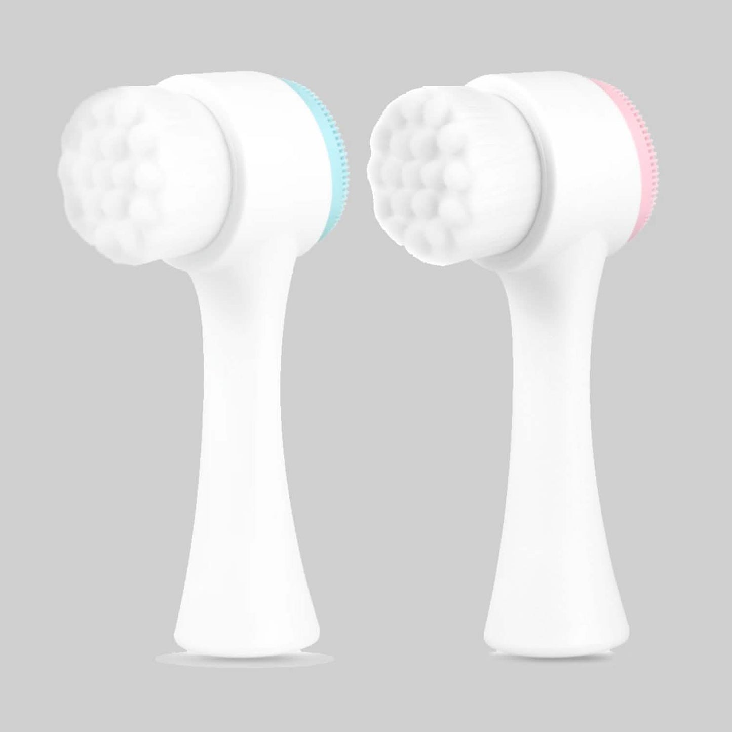 2-Pack: Dual Face Manual Facial Brush For Pore Cleansing And Exfoliating DailySale