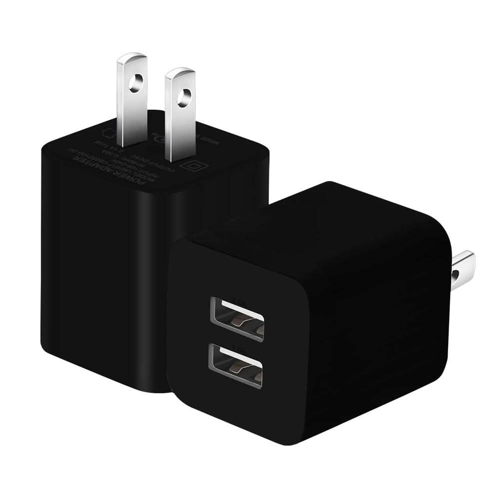 2-Pack: Dual Port USB Wall Charger DailySale