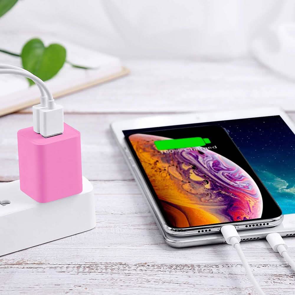 2-Pack: Dual Port USB Wall Charger DailySale