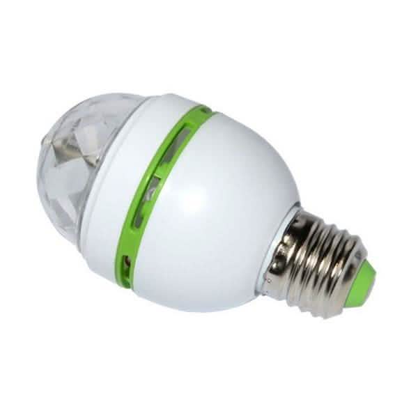 2-Pack: E27 3W Auto Rotating RGB LED Stage Light DailySale