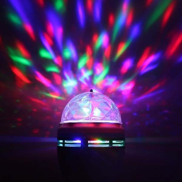 2-Pack: E27 3W Auto Rotating RGB LED Stage Light DailySale