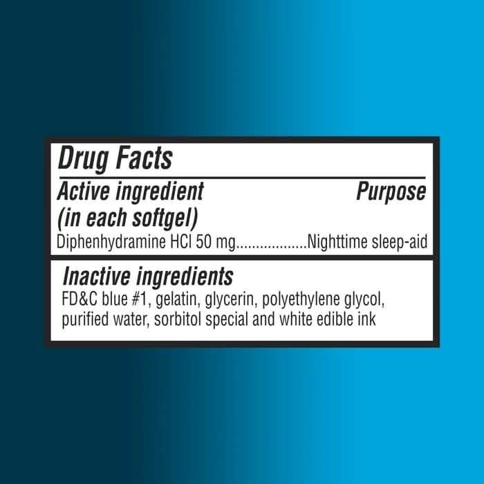 2-Pack: Equate Maximum Strength Nighttime Sleep Aid Softgels DailySale