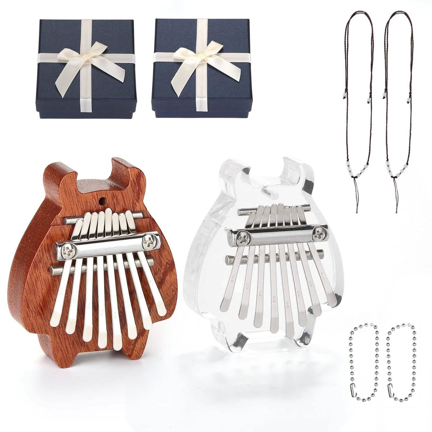 2-Pack: Finger Thumb Piano Mini Kalimba with 8 Keys DailySale