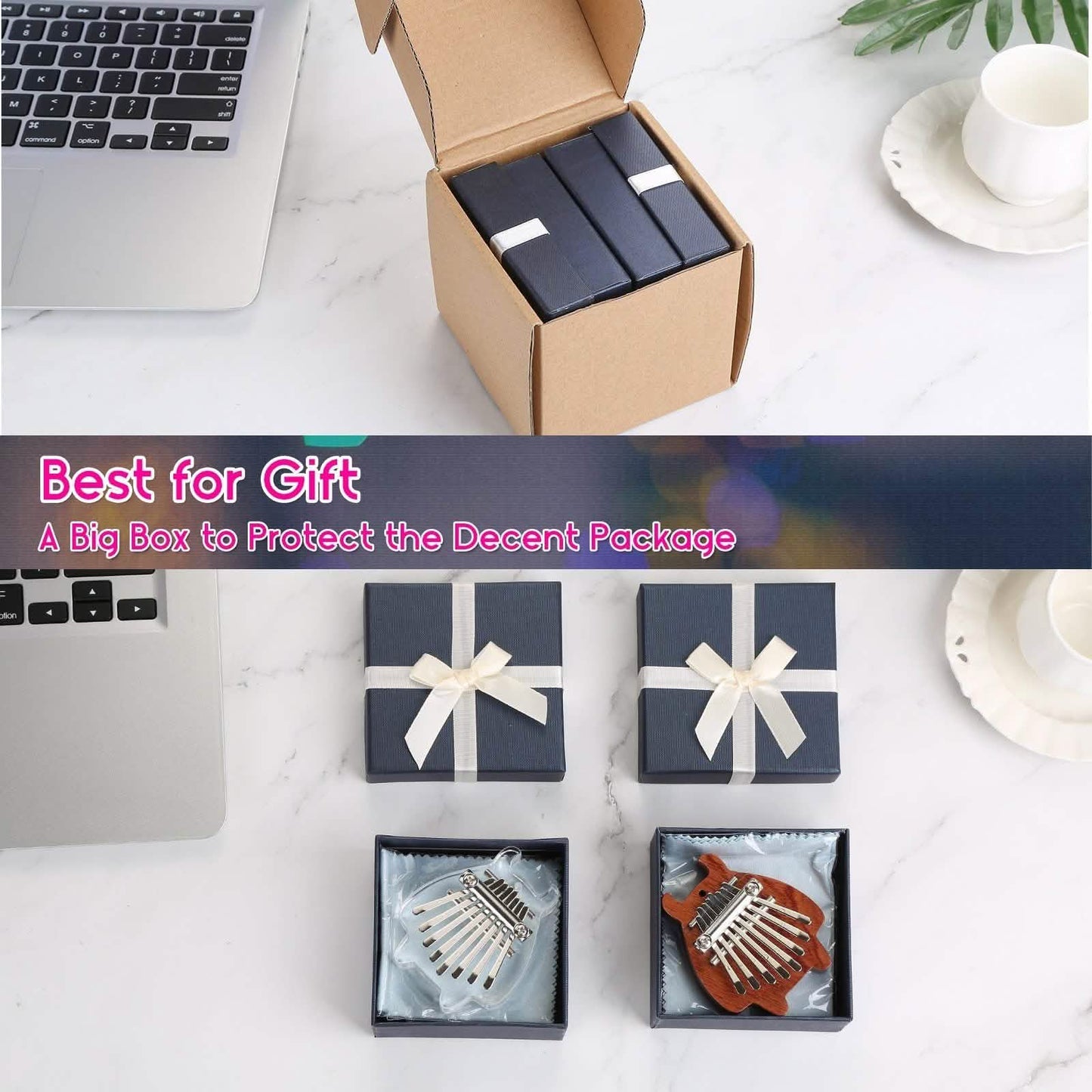 2-Pack: Finger Thumb Piano Mini Kalimba with 8 Keys DailySale