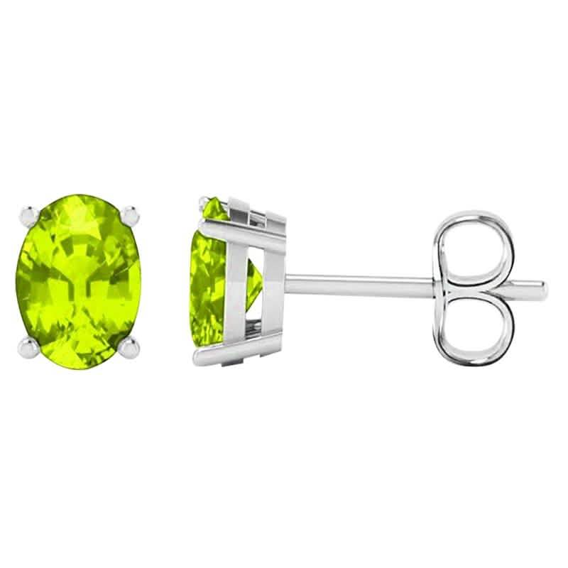 2-Pack: Genuine Gemstone Oval Sterling Silver Studs DailySale