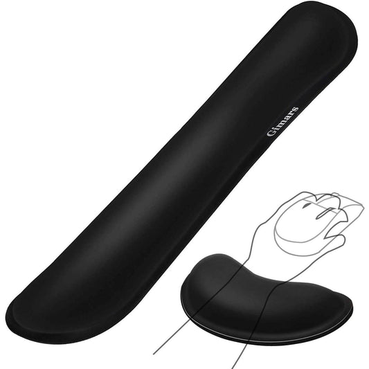 2-Pack: Gimars Upgrade Enlarge Gel Memory Foam Set Keyboard Wrist Rest Pad DailySale