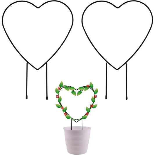 2-Pack: Heart-Shaped Plant Support Stake DailySale