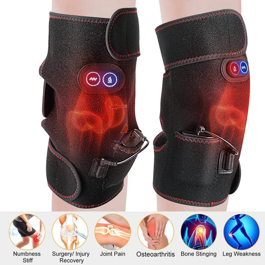 2-Pack: Heated Knee Massage Wrap DailySale