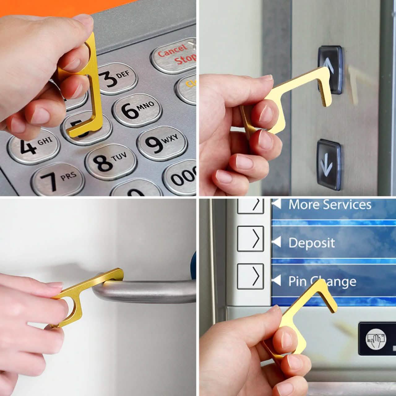2-Pack: Portable Press Elevator Tool and Door Handle Key DailySale