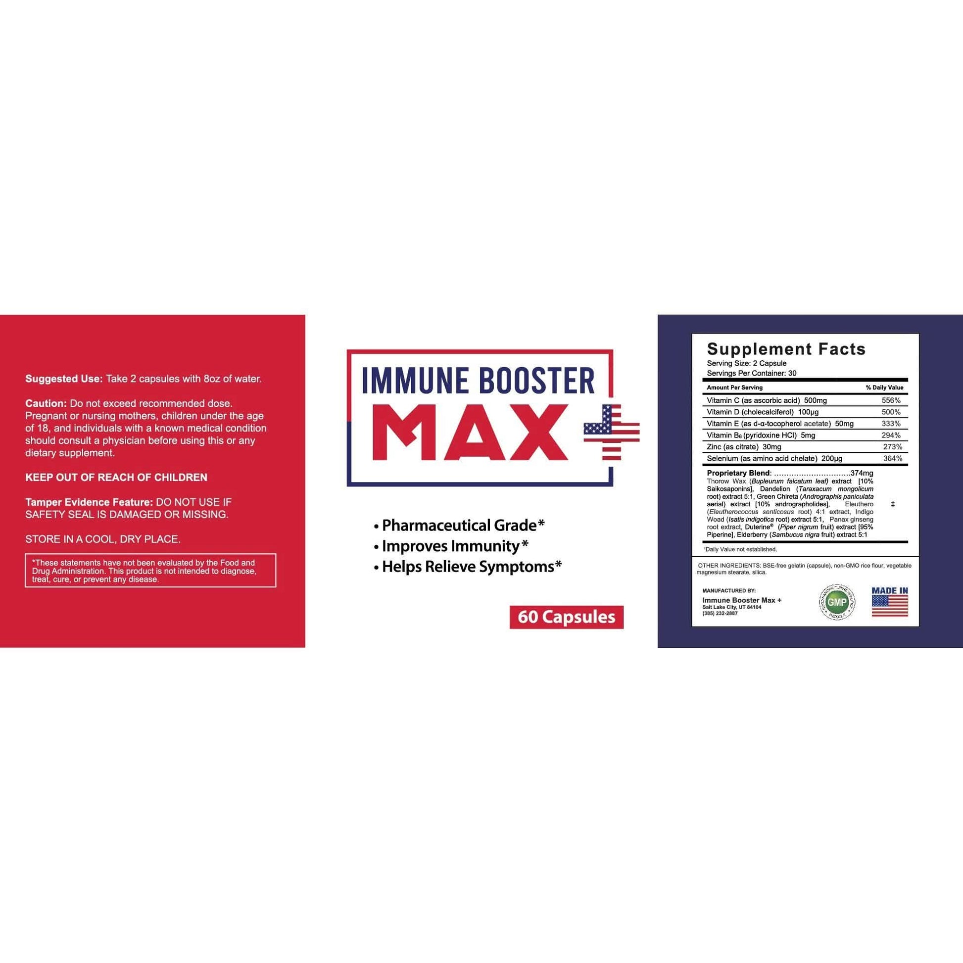 2-Pack: Immune Booster Max+ Supplement DailySale