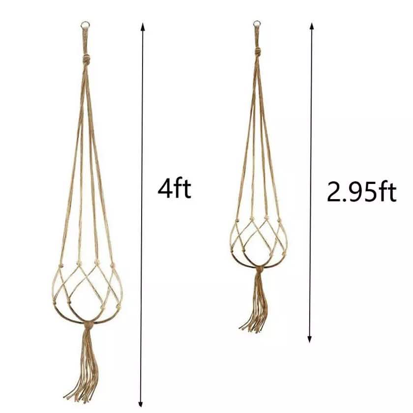 2-Pack: Indoor Outdoor Hanging Pot Rope Net Macrame Plant Hanger DailySale