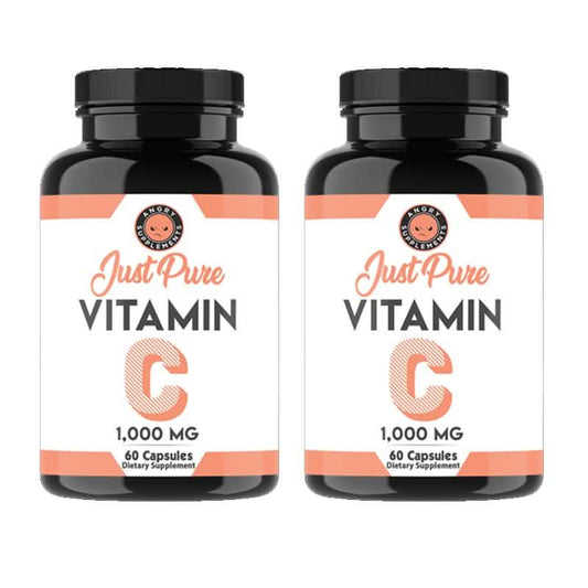 2-Pack: Just Pure Vitamin C 1,000MG Support Healthy Immune System, Antioxidant DailySale