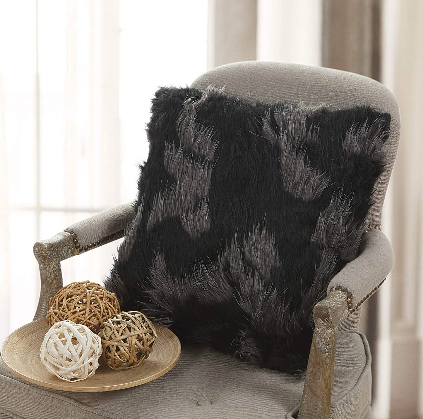 2-Pack: Kensie Faux Fur Decorative Pillow Covers DailySale