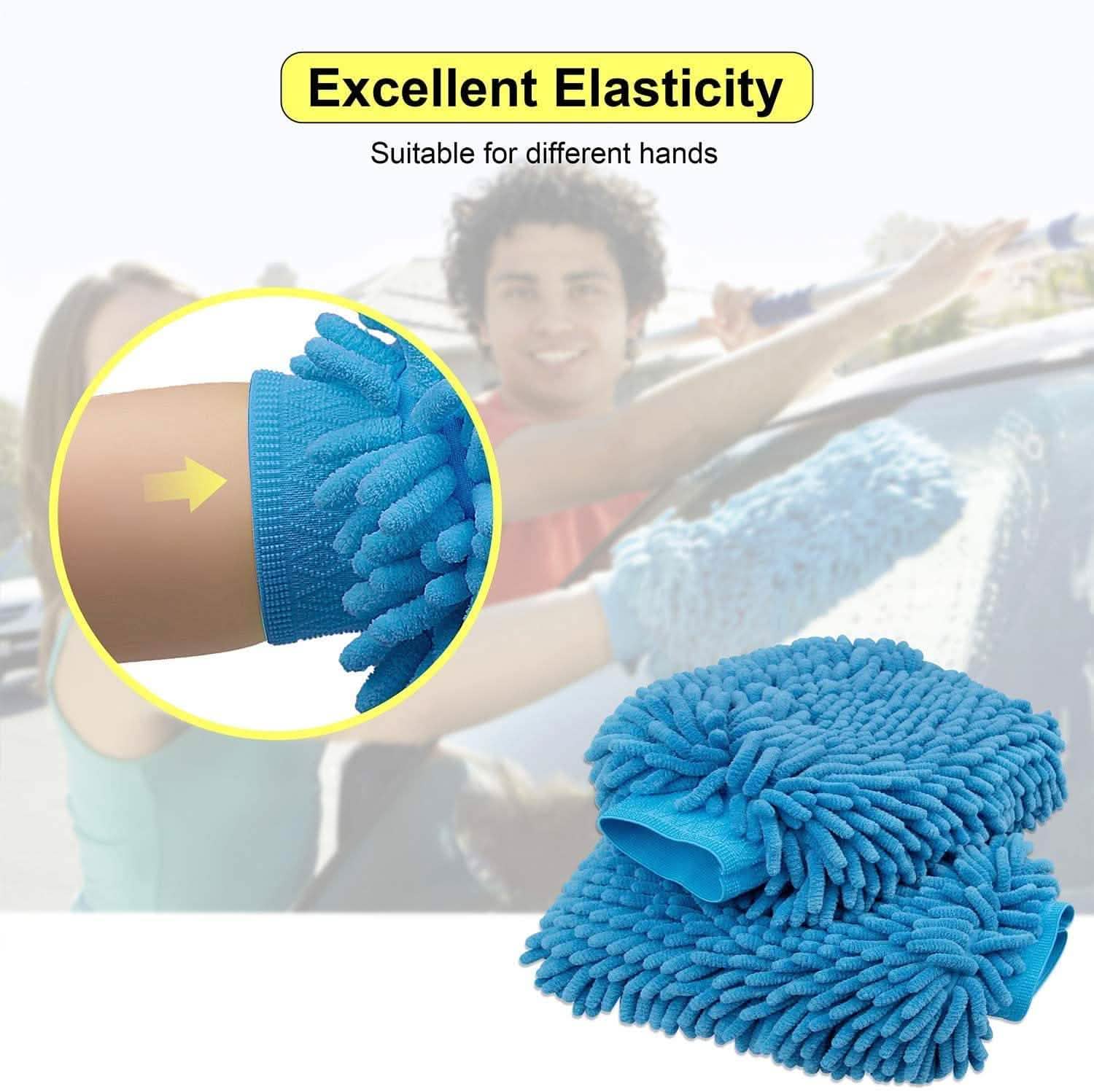 2-Pack: Large Size Microfiber Car Wash Mitt DailySale