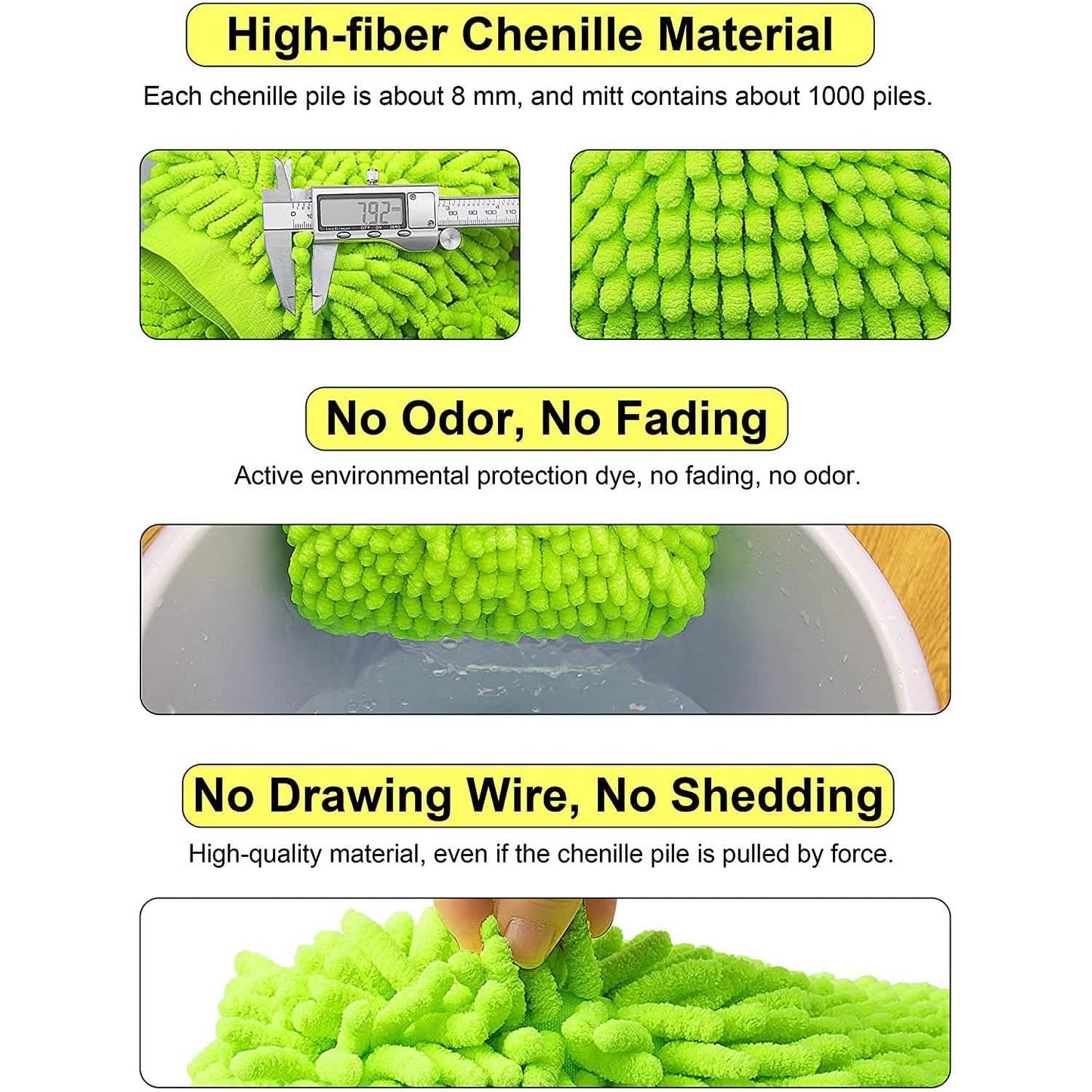 2-Pack: Large Size Microfiber Car Wash Mitt DailySale